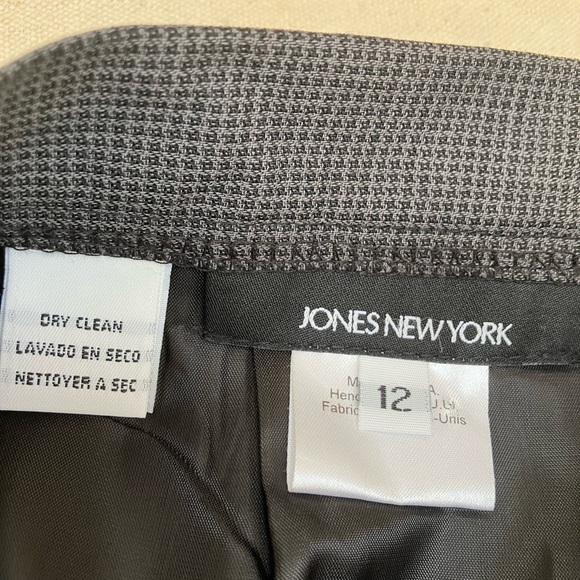 JonesNewYork Sz 12 💯PureNew Wool/Woolmark-Fullylined. Tiny black/dkgray pattern - Picture 4 of 6